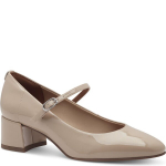 Tamaris moteri&scaron;kos kreminės spalvos balerinos, Pump with strap