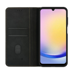 Evelatus Samsung Galaxy A25 telefono dėklas-knygutė Juoda