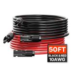Laidas saulės jegainei, 10AWG, 15,24m, 2vnt