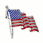Sagė , Amerikos vėliava , silver