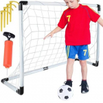 Futbolo rinkinys su vartais ir kamuoliu