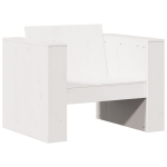Sodo sofos，Lauko sofa dalis, balta, 79x60x62cm, pu&scaron;ies medienos masyvas CFE50499