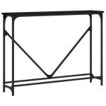 Konsolinis staliukas，konsolinis stalas, juodas, 102x22,5x75cm, apdirbta mediena CFE36053