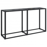 Konsolinis staliukas，konsolinis stalas, juodas, 140x35x75,5cm, stiklas CFE19589