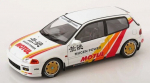 Diecast Modelis SOLIDO S1810404 HONDA CIVIC (EG6) SOLIDO WORKS MUGEN RACING WHITE 1992 1/18