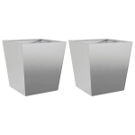 Sodo loveliai, 2vnt.，Gėlių dėžė，Gėlių vazonas, 40x40x40cm, galvanizuotas plienas CFE15088