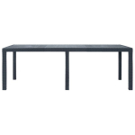 Sodo stalas，Lauko stalas, antracito sp., 220x90x72 cm, plastikas, rat. imit. CFE659835