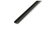 Aliuminio profilis D LED juostelėms - juodas - 2 m