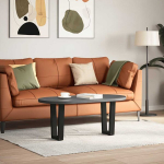 Valgomojo stalo kojos V formos 2 vnt Juoda 38x(42-43,3) cm CFE697944