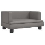 Vaiki&scaron;ka sofa，Vaikų sofa, pilkos spalvos, 60x40x30cm, dirbtinė oda CFE86287