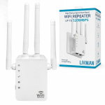 Dvigubo dažnio WiFi signalo diapazono plėstuvas iki 1200Mbps, LIVMAN WD-R1200U