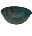 Kaltinis varinis kriauklė 40&times;17 cm, &bdquo;rustik&ldquo; stiliaus, rankų darbo, PATINA CODE