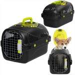 &Scaron;unų transportavimo dėžė Peluvio Safy Black - transportavimo narvas, juoda