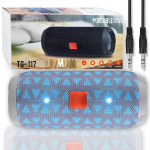 LIVMAN TG-117 belaidžiam naudojimui su FM radijo funkcija, keliomis atkūrimo parinktimis ir laisvų rankų skambučių priėmimu, 5W*2, 1200mAh