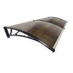 Stogelis vir&scaron; durų Metal-gum, 200x100 cm, juodas/rudas