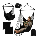 Pakabinamas krėslas BOHO PK3 (Juodas)