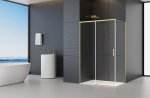 Du&scaron;o kabina Treviso Gold 120X80X195, skaidrus Easy Clean stiklas 6mm, &scaron;lifuoto aukso profilis