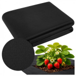 Juoda agrotekstilė 1,6 x 20 m 50 g/m2, apsauga nuo piktžolių, UV apsauga