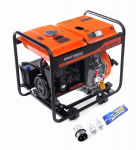 Vienfazis dyzelinis elektros generatorius KD167, 6 kW , i&scaron;ėjimo jungtys 1x230 V / 32 A + 2x230 V / 16 A
