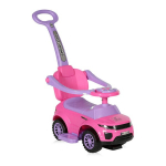 Paspiriamas automobilis-stumdukas su rankena Lorelli OFF ROAD, rožinis