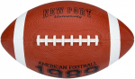 Amerikieti&scaron;ko futbolo kamuolys New Port 16RJ, rudas/baltas/juodas, 28 cm