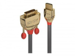 Lindy 5m HDMI į DVI-D kabelis, pilkas, vyras-vyras adapteris, HDMI A tipo standartas