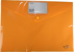 Plastikinis aplankas su sagtele A4 geltonas 180 mikr. 232x330