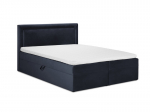 Lova Mazzini Beds Yucca 200x200cm, tamsiai mėlyna