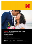 Kodak Ultra Premium Photo Paper 9891261, A4, 280g/m&sup2;, 25 lapai