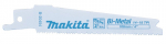 Tiesinio pjūklo pjūkleliai BiM 100x0,9mm (14-18tpi), 5Vnt., plonam metalui 3.0-8.0mm, medžiui 10.0-50.0mm B-20454 Makita, Unique