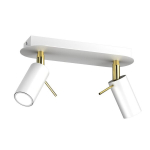 PRESTON GOLD/WHITE 2x mini GU10 lubinis &scaron;viestuvas