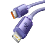 iPhone USB kabelis, 1.2, violetinis
