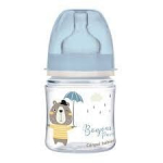 Buteliukas Canpol Easystart Bonjour Paris, mėlynas, 3 mėn+, 120 ml