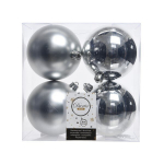 Burbulai 022166 4vnt 10cm Sidabro