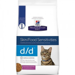 Hill's Prescription Diet Feline d/d sausas kačių maistas su antiena ir žirneliais, 1,5 kg