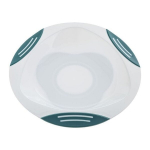 Silikoninė lėk&scaron;tė su siurbtuku Akuku, 6+ mėn, balta