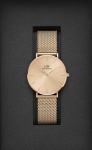 Moteri&scaron;kas laikrodis Daniel Wellington Petite Unitone 36mm, rožinio aukso spalvos