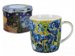 Carmani puodelis metalinėje dėžutėje Van Gogh Irisai, 450 ml