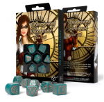 Kauliukų rinkinys Steampunk Clockwork turkio ir vario spalvos