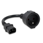 &bdquo;Qoltec&ldquo; adapteris IEC 320 C14/FRENCH | 0,15 m