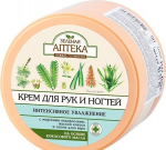 Drėkinamasis ir maitinamasis kremas rankoms ir nagams Green pharmacy, 300 ml