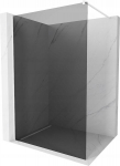 Walk-in du&scaron;o sienelė Mexen Kioto, white/grafito stiklas, 70,80,90,100,110,120x200 cm