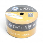hp dvd+r, dre00070-3, 69305, 4,7 gb, 16x, nefasuotas, 50 vnt. pakuotėje, be spausdinimo galimybės, 12 cm, skirtas duomenų archyvavimui