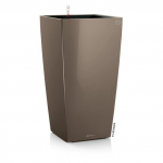 Lechuza vazonai Cubico Premium 22 cm, Pilkai ruda, blizgi