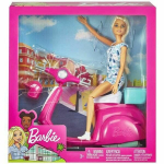 Lėlė Barbie su motociklu
