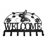 Sieninė kabykla rūbams ir raktams Welcome
