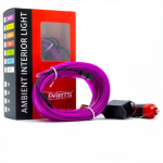 LED juosta automobilio interjero ap&scaron;vietimui, 5m, violetinė, 12V, EPAL5M