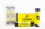 Akuuliatorius Listman IMR 18650, 3.7V, 3500mAh, 30A, 2 vnt.