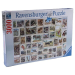 Dėlionė Ravensburger Gyvūnų antspaudai, 3000 d.