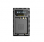 Nitecore FX1 USB dviejų akumuliatorių įkroviklis Fujifilm NP-W126 / NP-W126S akumuliatoriams